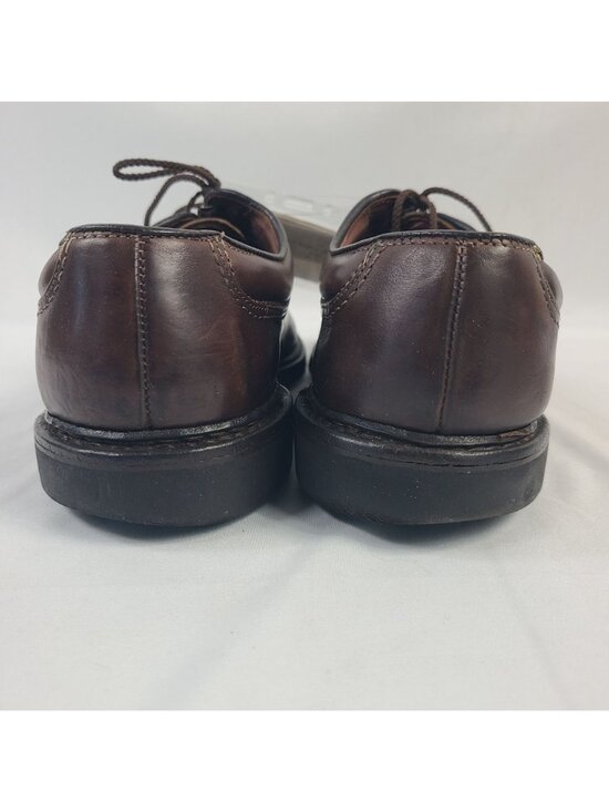 Vintage Allen Edmonds Wilbert Brown Leather Lace-Up Dress Shoes Men\'s Size 10 D main image 4